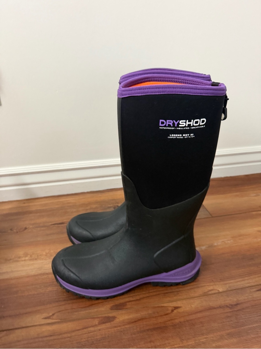 Dryshod Women's Size 10-10.5 Legend MXT Adventure Boot Hi Black/Purple 17”shaft - Picture 3 of 11